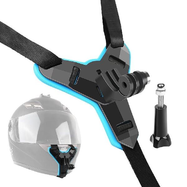 Helmet Chin Mount & Phone Holder for Motorcycle & Action Camera