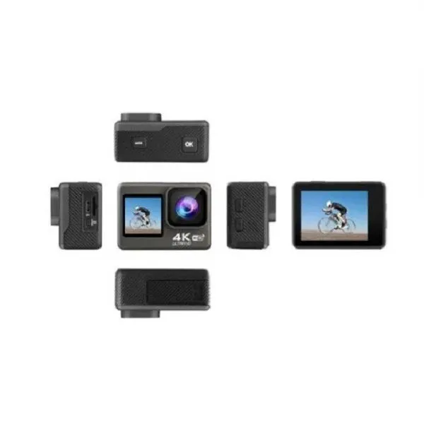 Ausek AT Q60TR 4K Action Camera Combo - Real 4K 60FPS, EIS Stabilization, 30M Waterproof | TUSHAR TECH