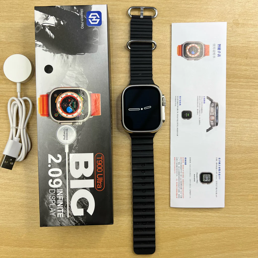 T900 Ultra Smart Watch - 2.02" IPS Display, Wireless Charging, 10 Days Battery Life | TUSHAR TECH