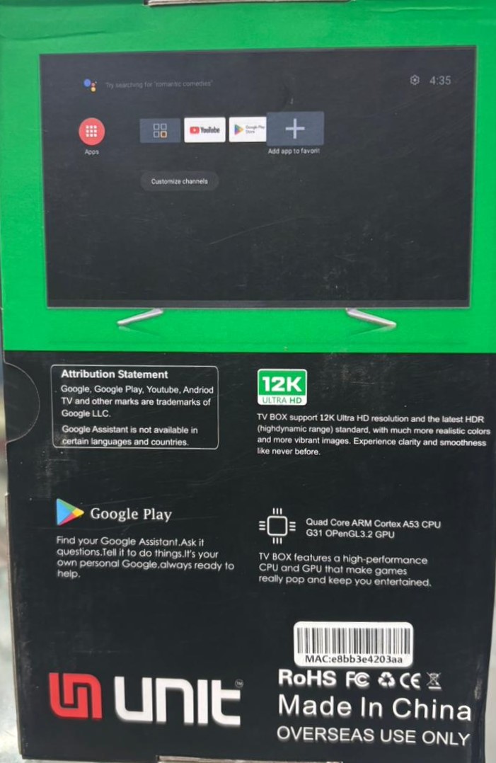 TX100 Pro 12K Android TV Box